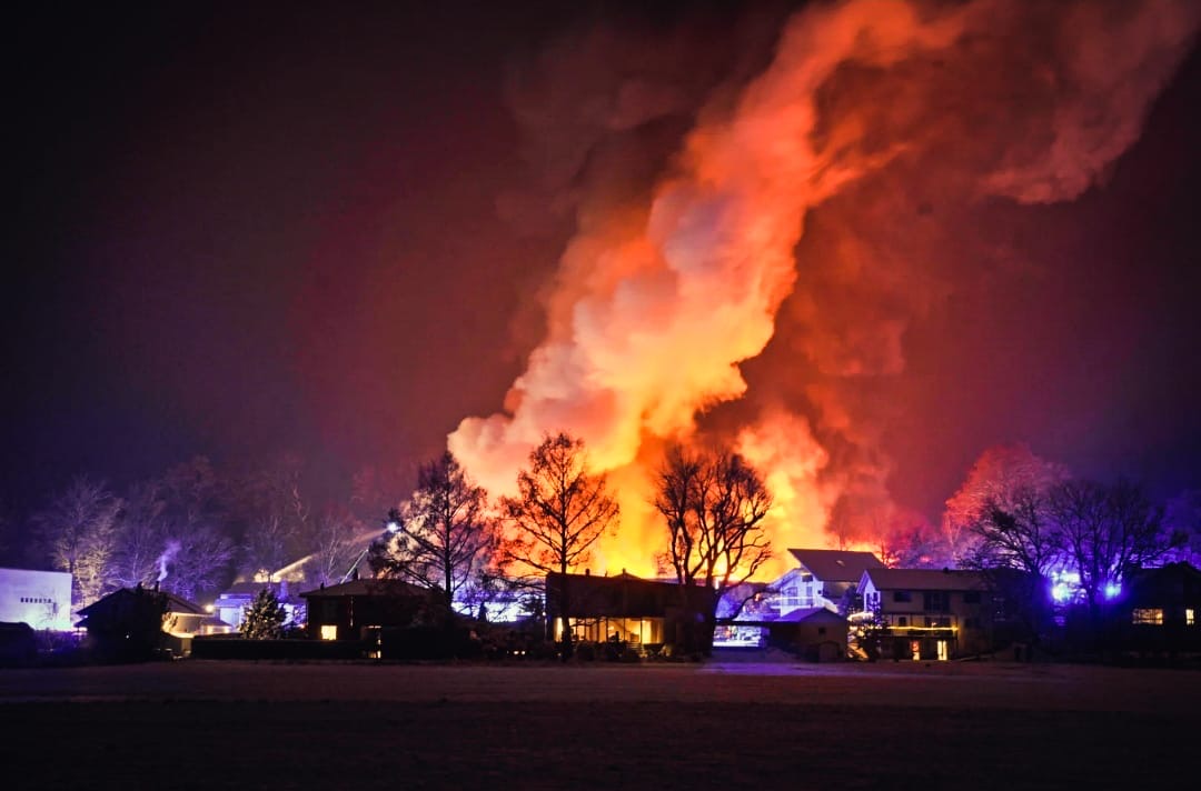 Großbrand in Schondorf