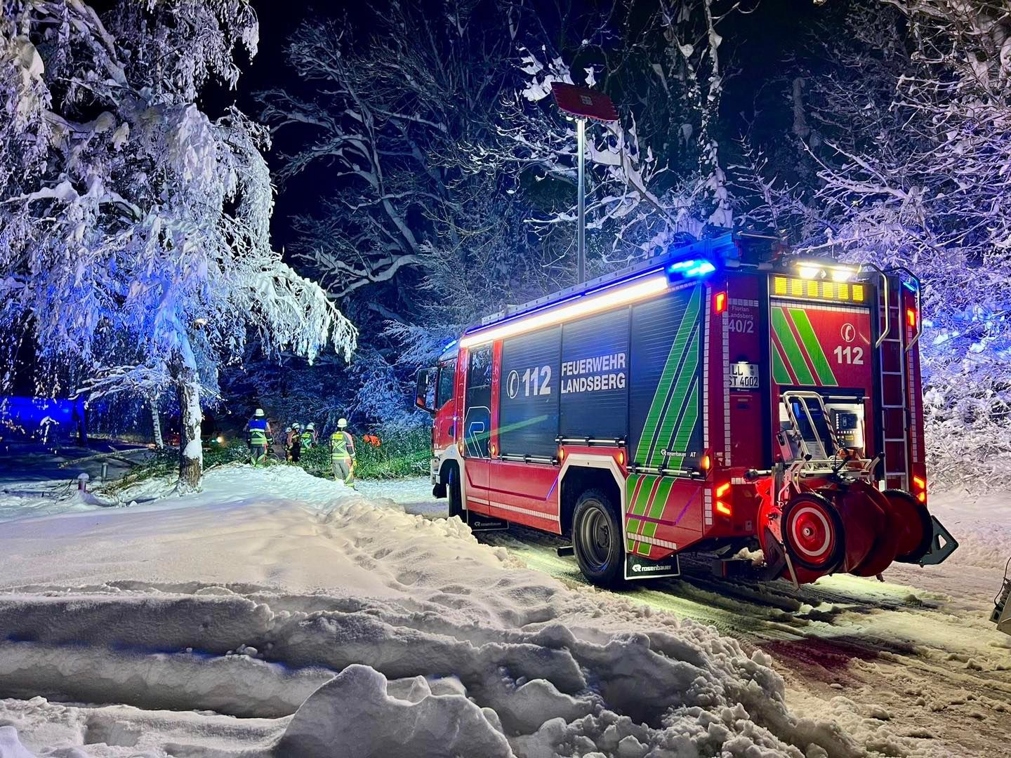 Schneefall führt zu zahlreichen Einsätzen
